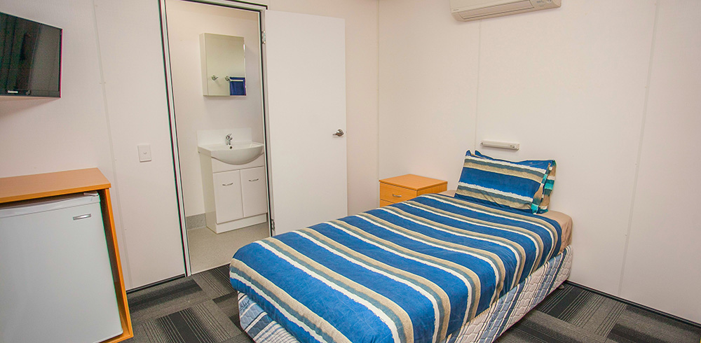 Guest accommodation showing bathroom